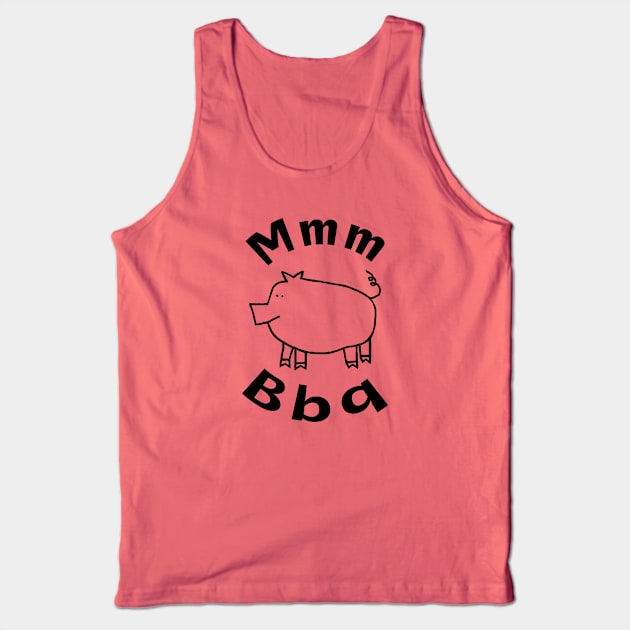 Grilling Bbq Pork Tank Top by ellenhenryart